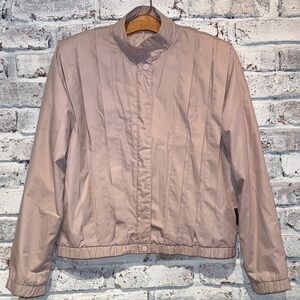 80s Vintage Pleated Bomber Jacket